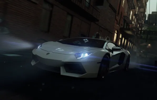 Lamborghini, 2012, Need for Speed, nfs, aventador, Most Wanted, нфс, NFSMW