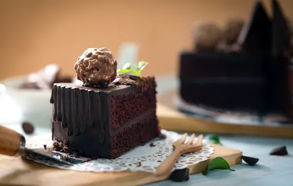 Пирожное, конфета, крем, dessert, шоколадная глазурь