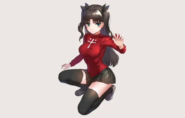 Девушка, камни, Рин, Тосака Рин, Fate / Stay Night