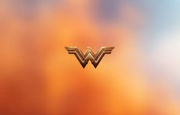 Картинка cinema, red, logo, Wonder Woman, yellow, orange, movie, hero