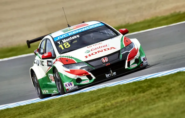 Хонда, Honda, Civic, WTCC, Tiago Monteiro