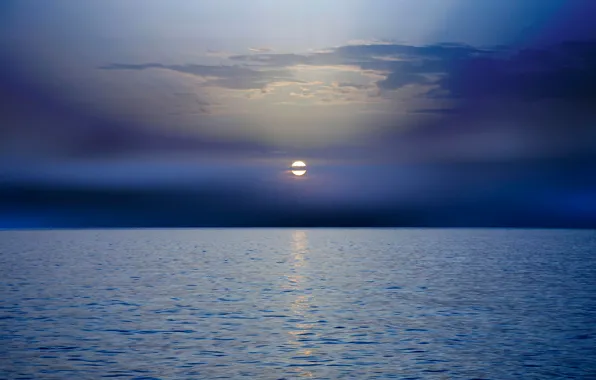 Картинка море, солнце, Закат в Греции