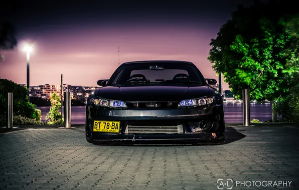 Ночь, nissan, черная, black, ниссан, silvia, s15, сильвия