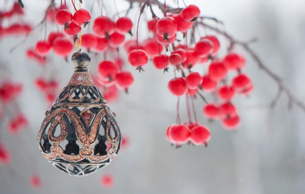 Картинка украшения, ягоды, праздник, игрушка