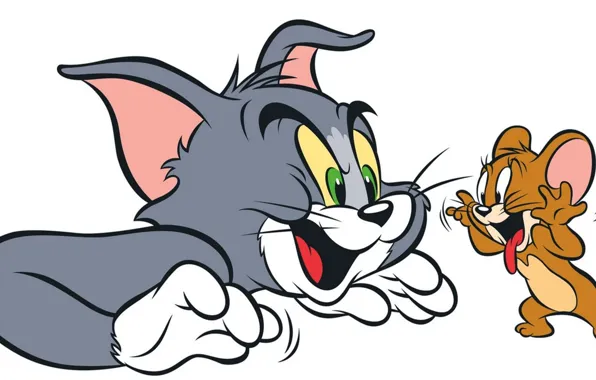 Картинка кот, мультфильм, мышь, том, том и джерри, tom, Jerry, джерри