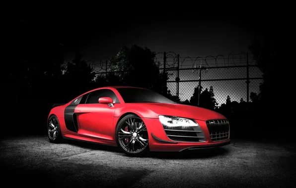 Купе, Audi R8, спортивный автомобиль, среднемоторный полноприводный