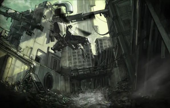 Картинка штурмовик, Альянс, цитадель, повстанцы, Half-life 3, сопротивление