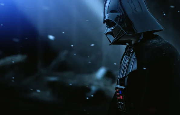 Картинка Star Wars, Darth Vader, Snow, Movie, Film, Helmet, The Force Unleashed II, Armor