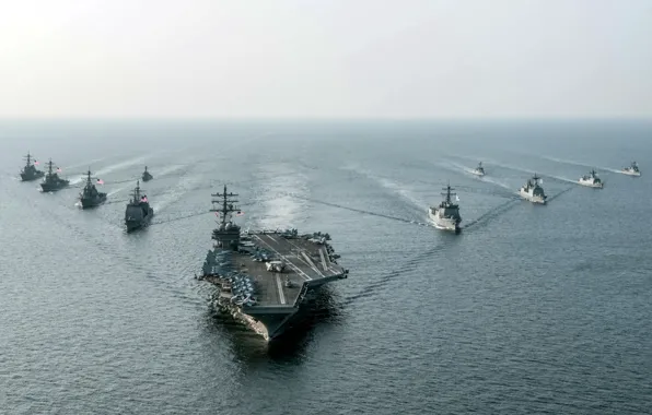 Картинка оружие, армия, флот, USS Ronald Reagan (CVN 76)