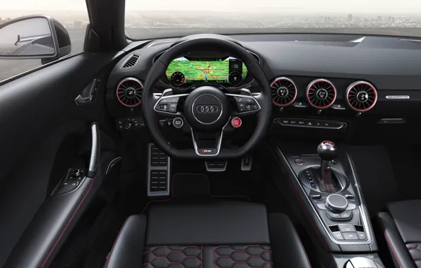 Audi, Roadster, салон, TT RS, 2019