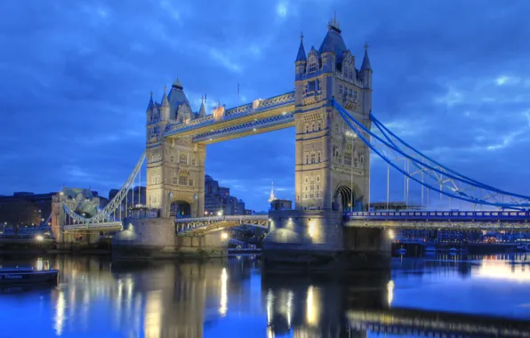 Картинка англия, лондон, темза, тауэрский мост