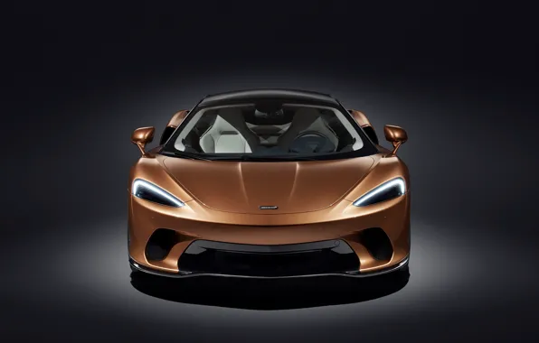 McLaren, суперкар, вид спереди, 2019, McLaren GT