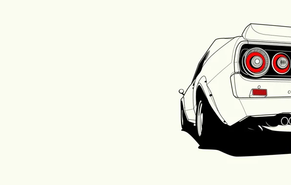 Картинка Nissan, ниссан, Skyline, rear, скайлайн, C110
