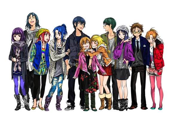 Аниме, арт, персонажи, школьники, Toradora!