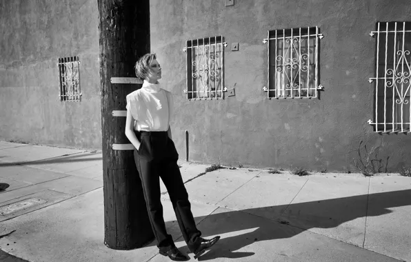 Фотосессия, Evan Rachel Wood, Эван Рэйчел Вуд, ContentMode, ч / б