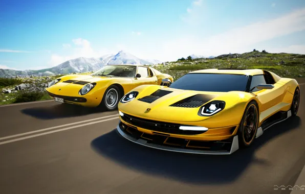 Авто, Lamborghini, Машина, Суперкар, Miura, Спорткар, Lamborghini Miura, Lamborghini Miura Concept