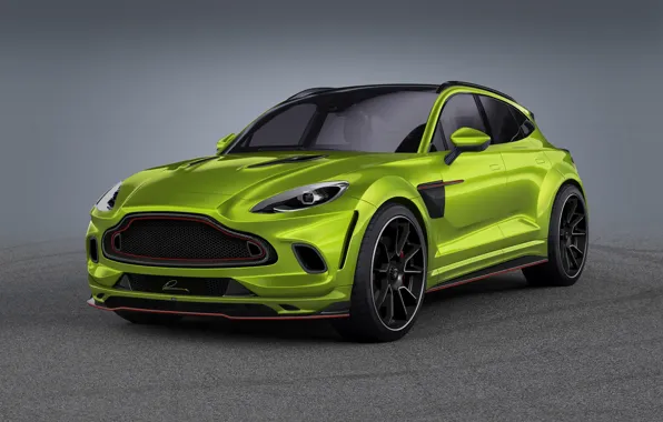 Картинка внедорожник, tuning, SUV, exterior, gray background, Aston Martin DBX, Lumma Desing