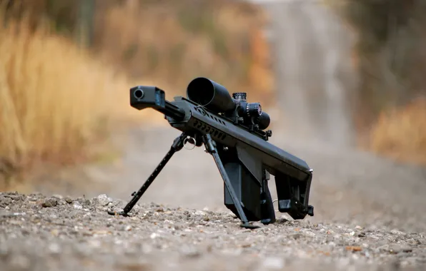 Гравий, винтовка, снайперская, крупнокалиберная, Barrett M82