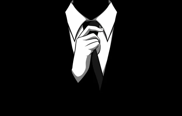Картинка галстук, аноним, anonymous, анонимус