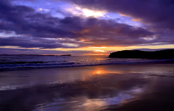 Картинка Sunset, Portugal, Sea, Peniche, Baleal, Pôr do sol, Berlenga