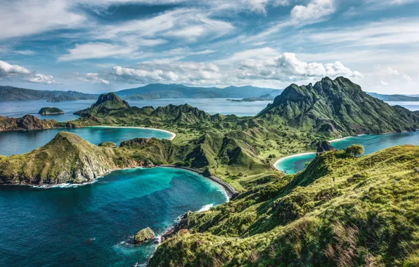 Море, острова, Индонезия, Komodo National Park