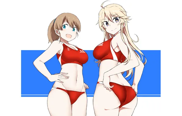 Girl, sexy, ass, cleavage, long hair, boobs, anime, beautiful