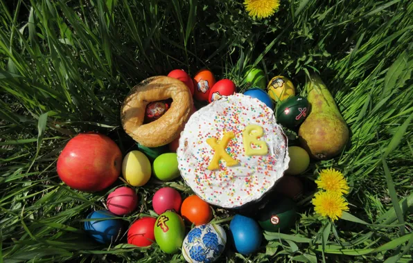 Яйца, пасха, кулич, весна 2018, meduzanol ©