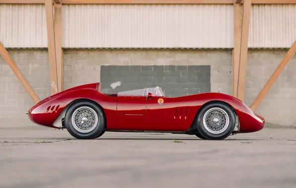 Maserati, 1957, ретро автомобили, единственный экземпляр, retro cars, Maserati 200SI, the only instance, Fantuzzi