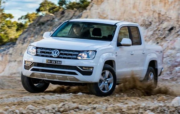 Картинка белый, Volkswagen, пикап, Amarok, 2017, Sportline