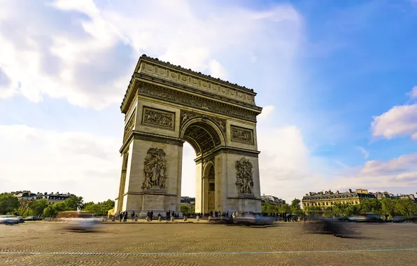 Paris, France, 8k, arch of Triumph