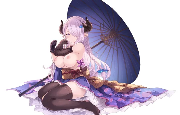 Kawaii, game, boobs, big, breast, umbrella, anime, tits