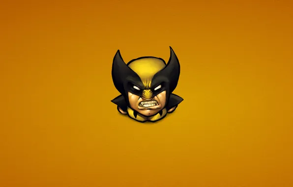 Картинка злость, минимализм, Росомаха, Логан, люди икс, Wolverine, Marvel, x-men