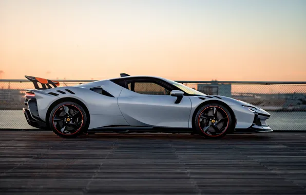 Ferrari, side view, SF90, Ferrari SF90 XX Stradale