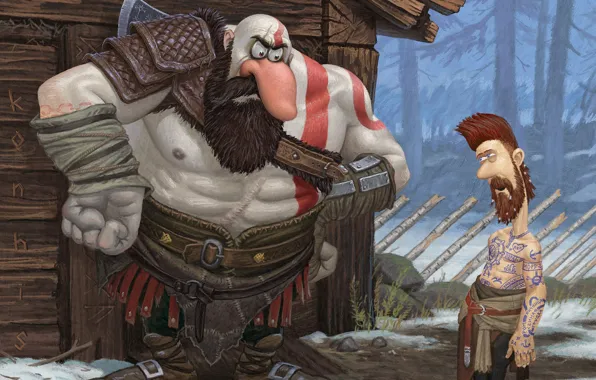 Кратос, God Of War, Под Остров Сокровищ, konhis, Mikhail Sidorenko, Бальдр, МеМы По ОсТрОвУ сОкРоВиЩ …