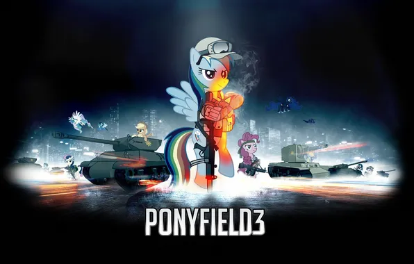 Картинка battlefield, battlefield 3, PonyField, Pony, My little pony
