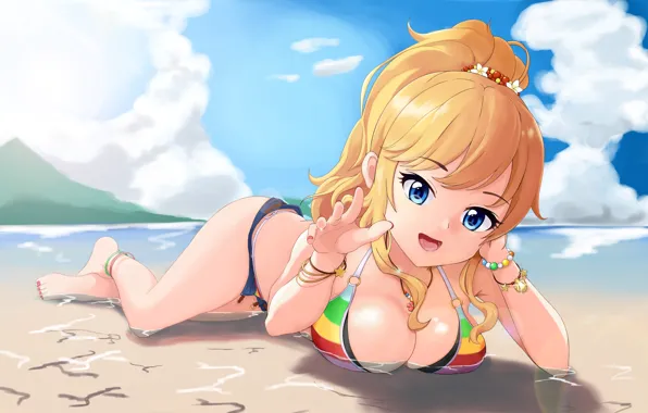 Kawaii, hot, sexy, ass, happy, beach, sea, boobs