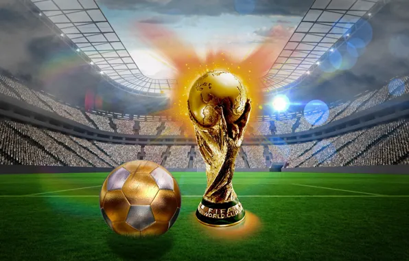 Картинка футбол, golden, Бразилия, football, кубок мира, World Cup, Brasil, FIFA