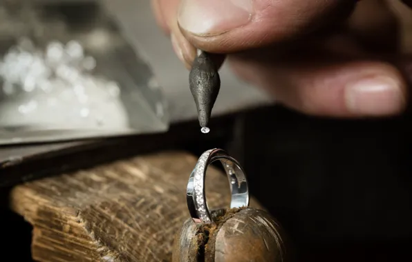 Ring, diamond, jeweler