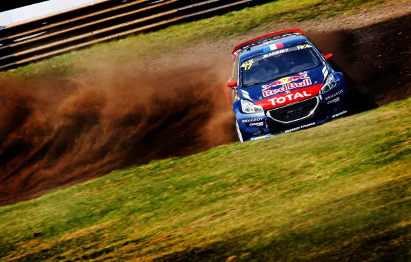 Пыль, Пежо, Занос, Peugeot, 208, WorldRX