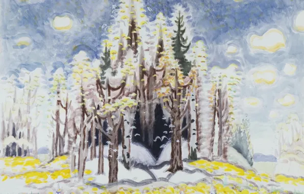 Картинка Early Spring, Charles Ephraim Burchfield, 1966-67