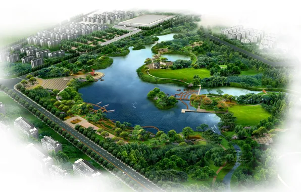 Картинка park, painting