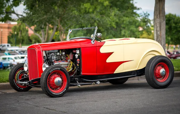 Ретро, Ford, классика, 1932, hot-rod, classic car