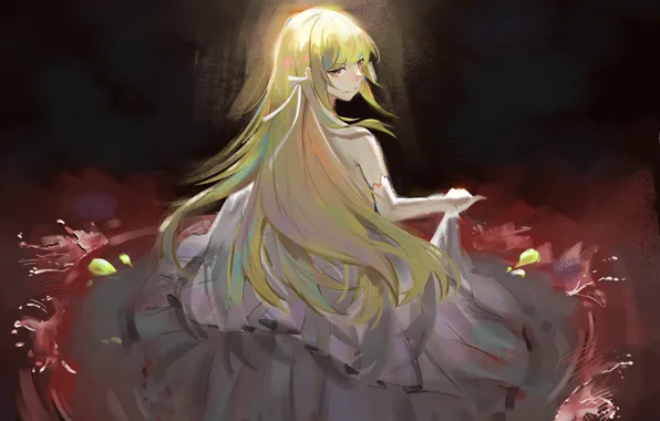 Девушка, кровь, Bakemonogatari, Oshino Shinobu