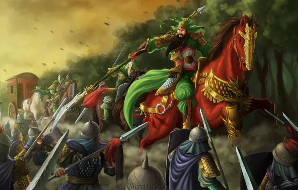 Game, gold, forest, soldier, armor, war, man, army