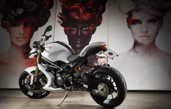 Картинка лица, мотоцикл, байк, Ducati, Monster 1100 EVO