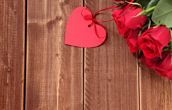 Картинка сердце, букет, red, love, heart, romantic, valentine's day, roses
