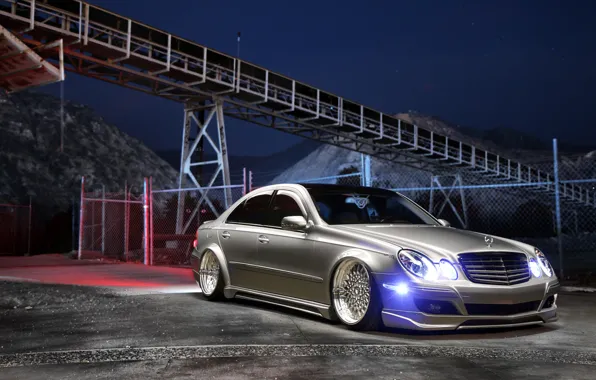 Картинка car, Mercedes Benz, tuning, Stance, E350