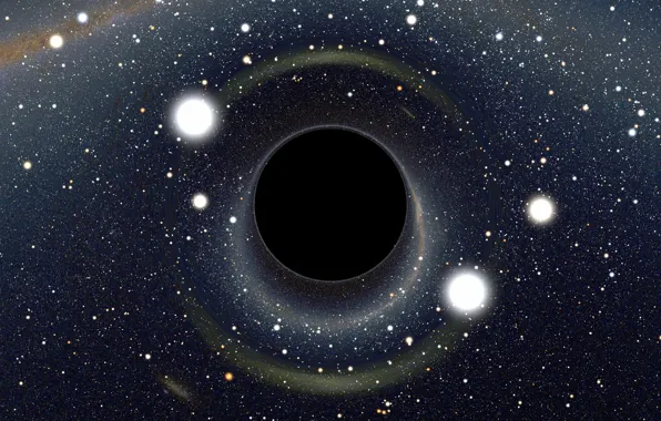 Картинка космос, звезды, Черная дыра
