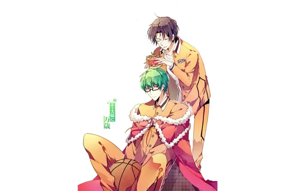 Корона, парни, Баскетбол Куроко, Kuroko no Baske, Мидорима Шинтаро, Казунари Такао