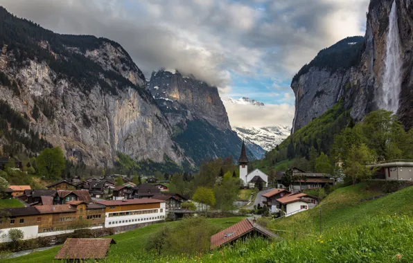 Картинка горы, Switzerland, швейцария, Lauterbrunnen